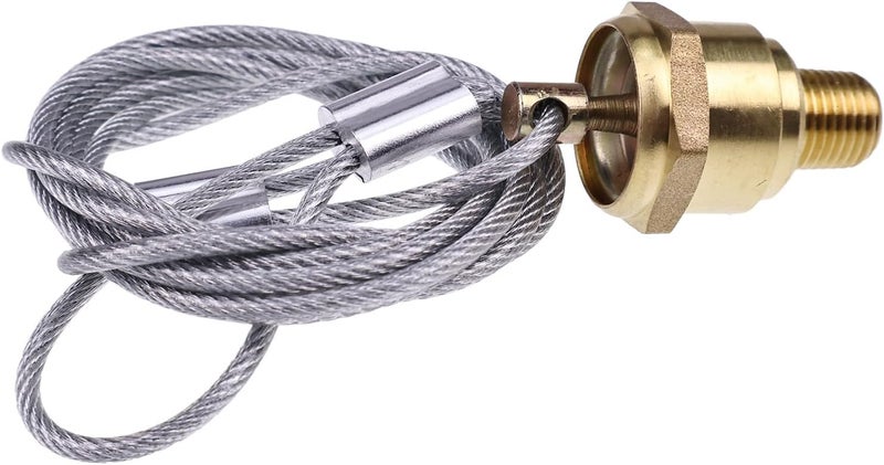 WQSING 2X 12105 TR12105 Air Tank Drain Valve 60" Cable Compatible with Haldex 1/4" NPT Air Brake Reservoir Compressor Compatible with Semi Truck N3613AD - Image 3